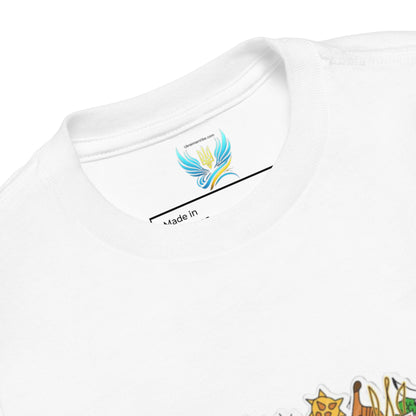 Toddler Short Sleeve T-Shirt with Ukraine Design