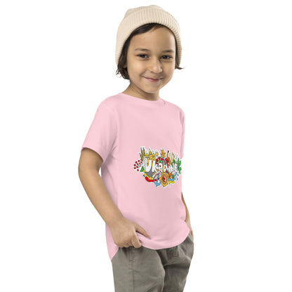 Toddler Short Sleeve T-Shirt with Ukraine Design