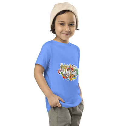 Toddler Short Sleeve T-Shirt with Ukraine Design