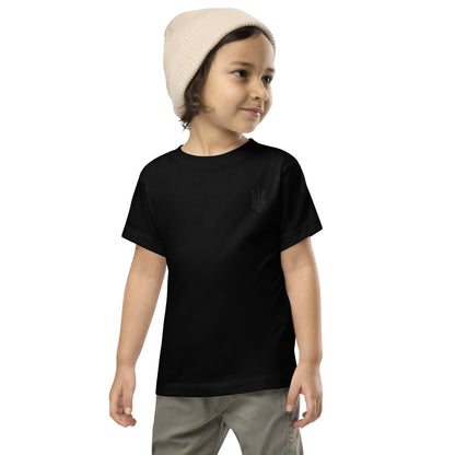 Toddler Short Sleeve Tee with Ukrainian Tryzub