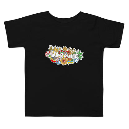 Toddler Short Sleeve T-Shirt with Ukraine Design