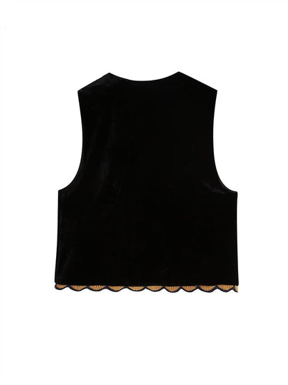 Babyshka style Vyshyvanka Waistcoat