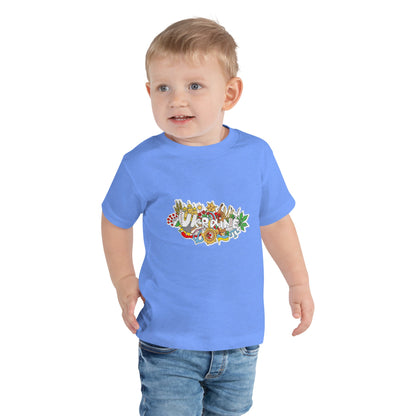 Toddler Short Sleeve T-Shirt with Ukraine Design