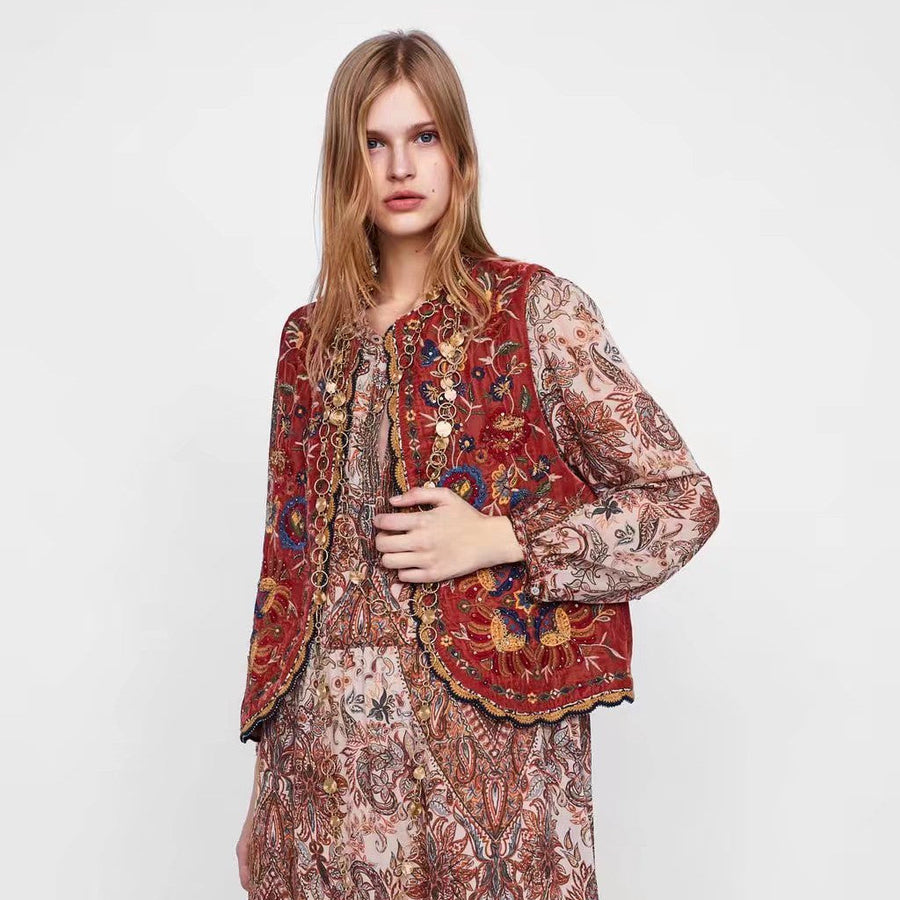 Babyshka style Vyshyvanka Waistcoat